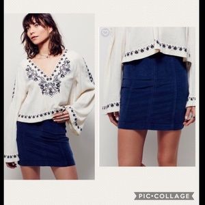 NWT Free People Femme Modern Corduroy Mini Skirt
